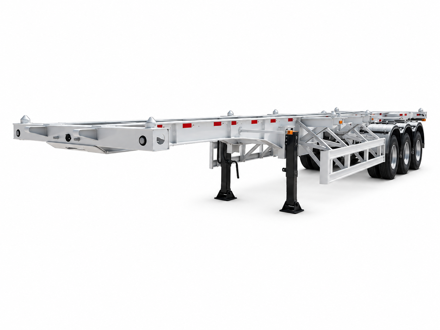3-Achs-40-Fuß-Containerchassis-Sattelauflieger