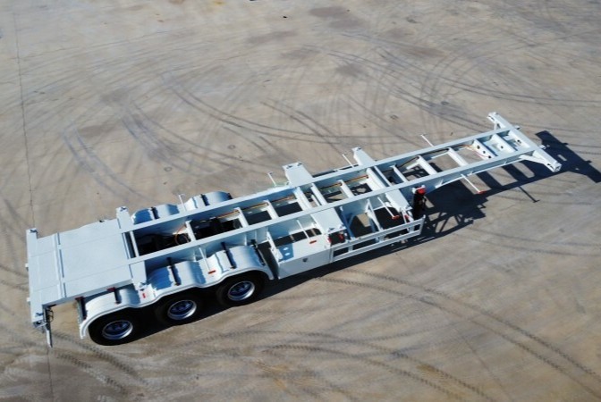 3-Achs-40-Fuß-Containerchassis-Sattelauflieger