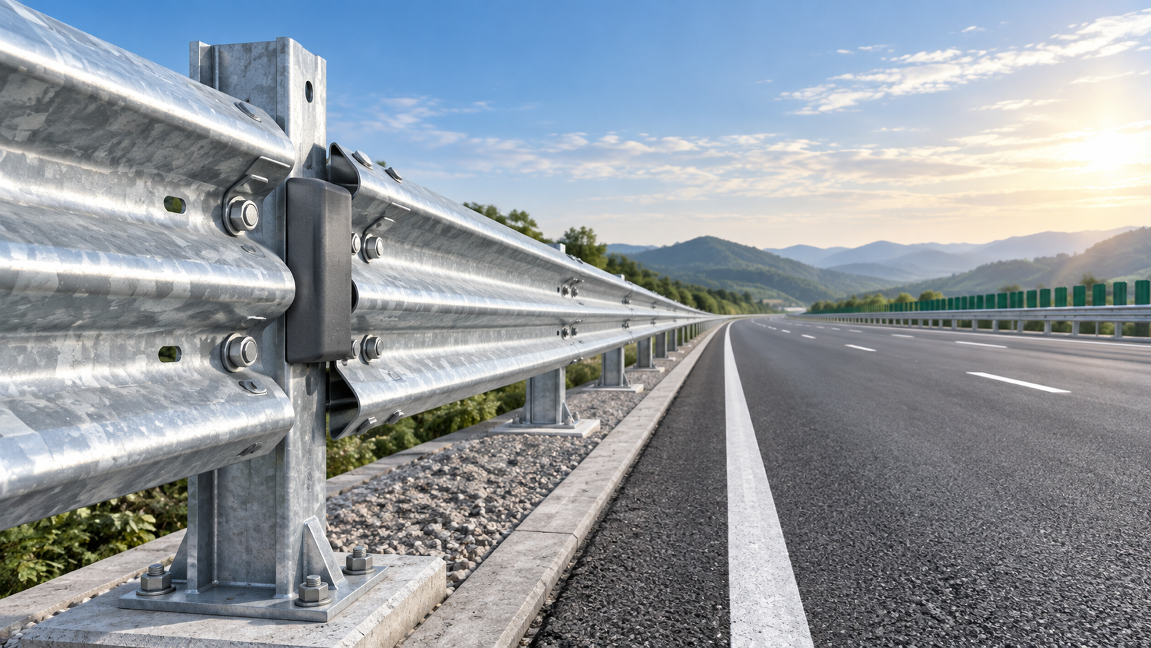 Um sistema de barreiras de segurança rodoviária pode ser atualizado sem novas fundações