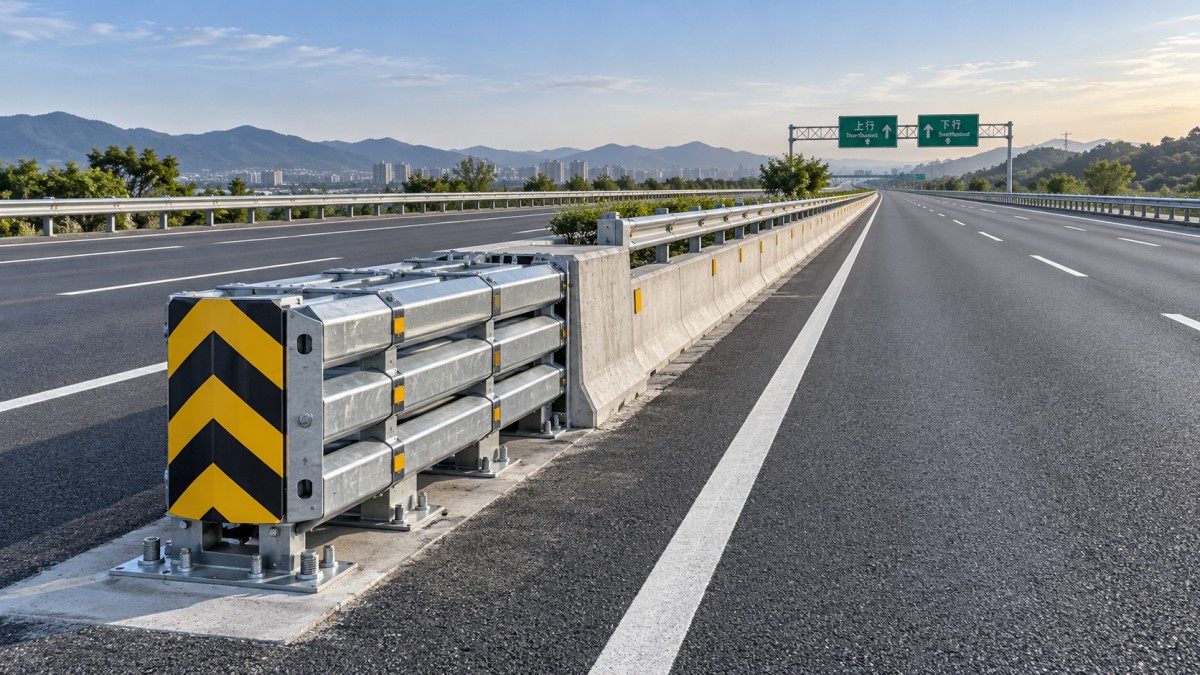Seleção de Atenuadores de Impacto para Obstáculos Fixos à Beira da Estrada e Canteiros Centrais Estreitos